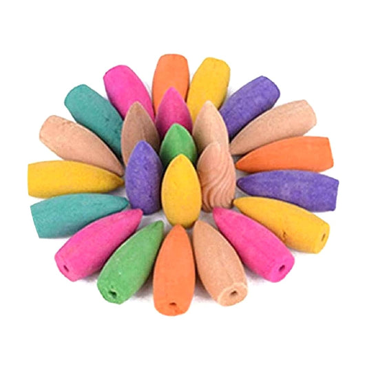 Crafts for You Backflow Fountain Cones Agarbattis (mutlicolor) (50 Sticks)