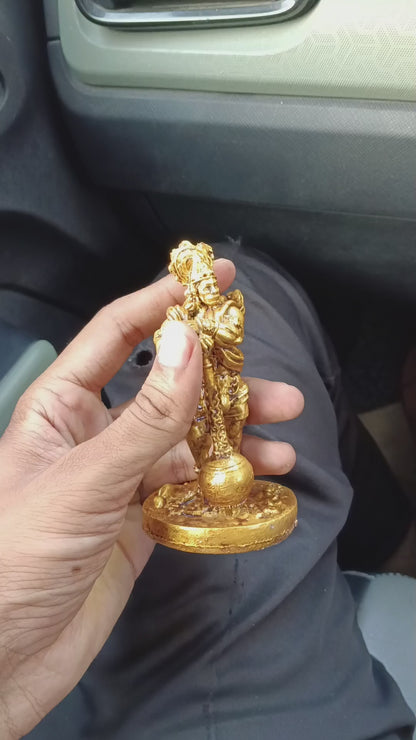 Car Dashboard Bahubali Hanuman Idol (Murti) (Height 4.5 Inch)